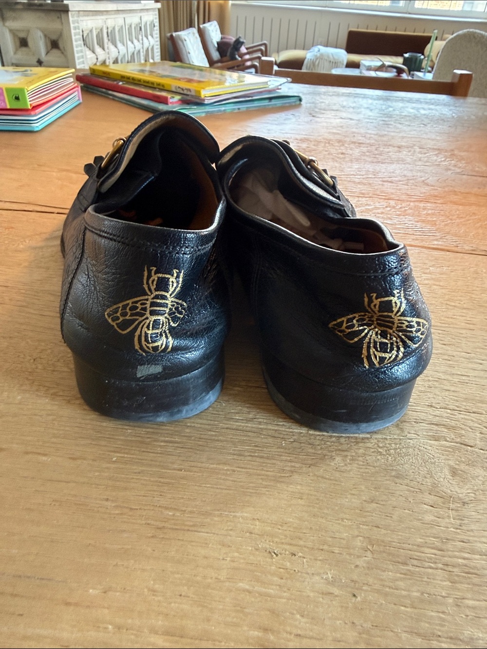 Gucci Black Leather Horsebit Kiltie Slip-On Loafers - Picture 4 of 6